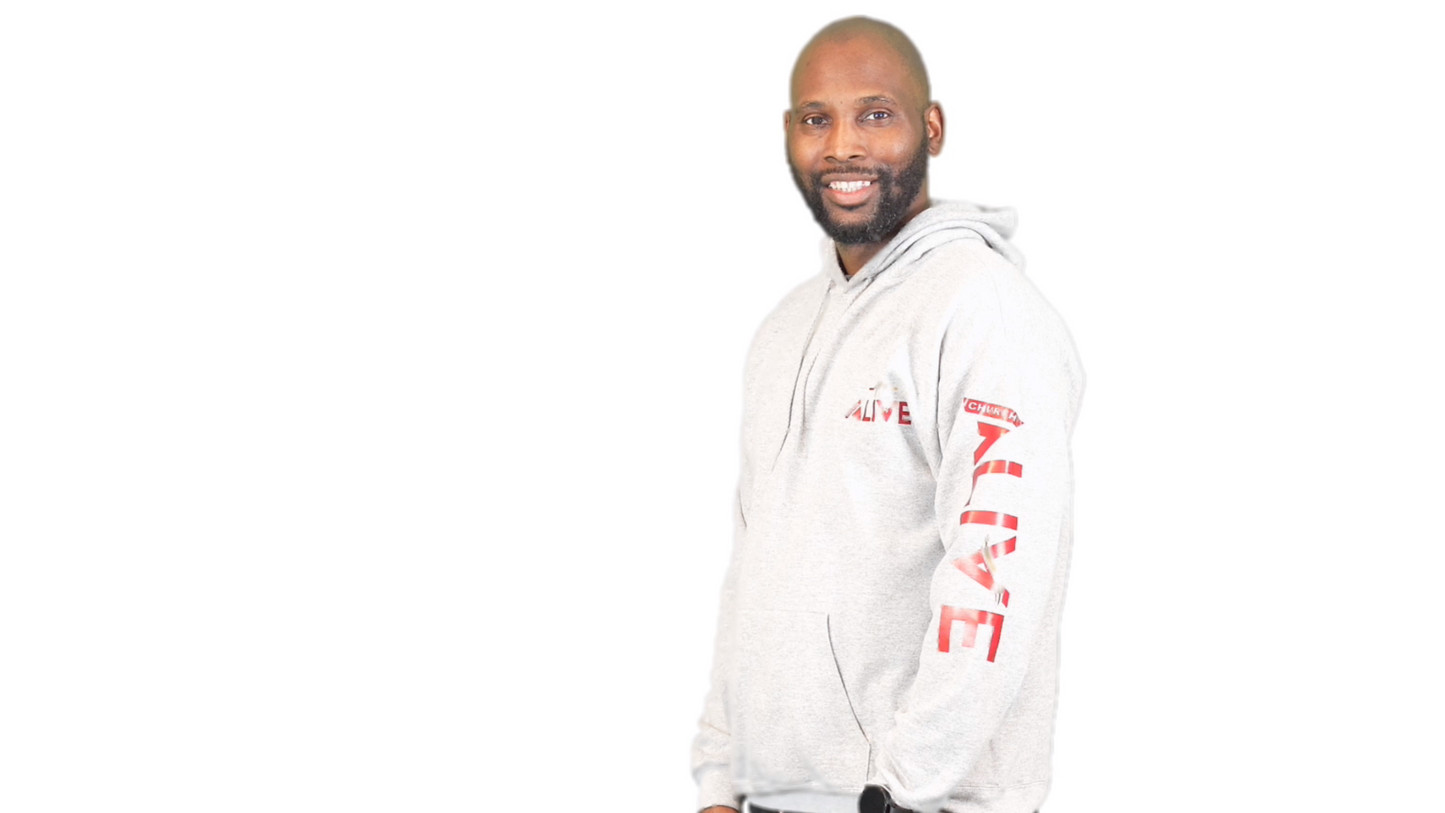 Men's Grey Long Sleeve Alive Hoodie